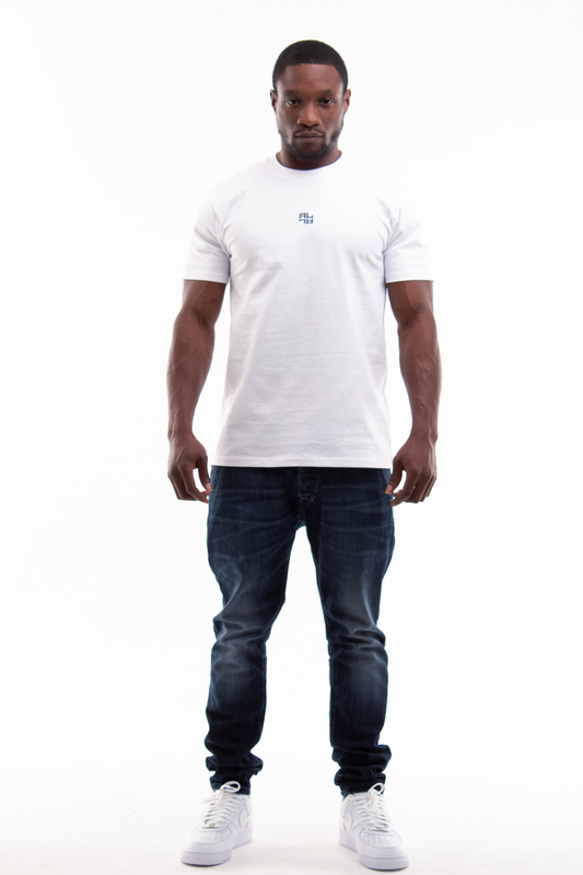 Affluent Living Mid Chest Embroidery T-Shirt